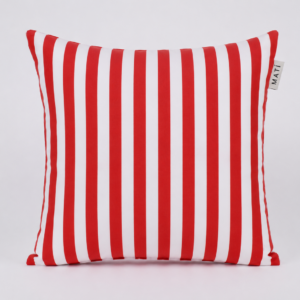Outdoor pillow "Hampton Red Stripes" by Matí