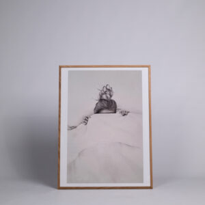 Signed reproduction of Siim Hanikat's painting 'Hide' 60x80 cm