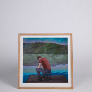 Signed reproduction of Anna Kõuhkna's painting ''The Place Where Solutions Are Born'' 70x70