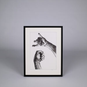 Rimo Lausmaa framed drawing “Lost In Translation!” 40×50