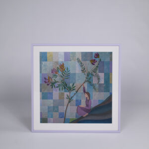 Signed reproduction of Anna Kõuhkna’s painting “Navigating” 60×60
