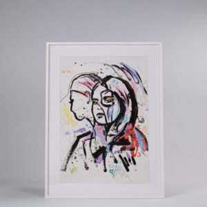 Signed reproduction of Siim Hanikat’s painting "No. 179" 50×70 cm