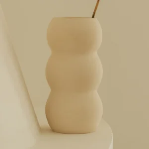 Handmade vase Verduna – white