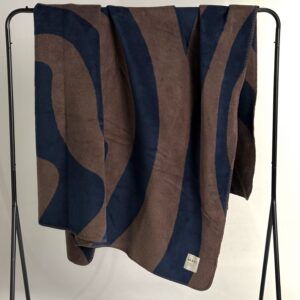 Cotton blend throw Sebra by Matí – brown<br/>