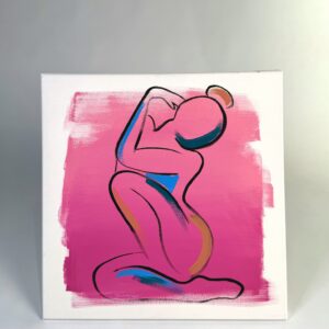 Siim Hanikat acrylic on canvas "Finesse riddim" 60x60