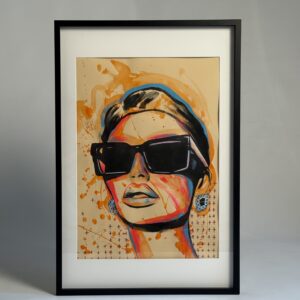 Original mixed media artwork "07:30" by Siim Hanikat, 60x90