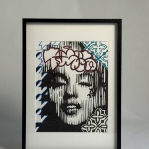 Original artwork "Seismic" by Siim Hanikat, marker pen technique, 60x90