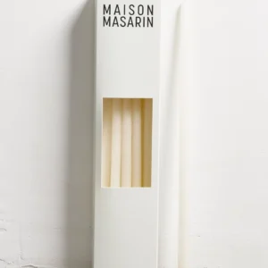 Handcrafted candles 30 cm – 10 pcs, off-white