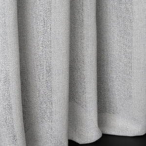 Bouclé fabric day curtain with wave tape Solea - off-white 300x280