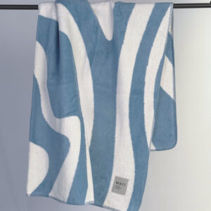 Baby Blanket Zebra - Blue - 100 x 150 cm