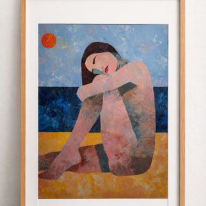 Signed print of Anna Kõuhkna’s painting ”Light on” 2019 60×90