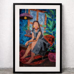 Signed print of Anna Kõuhkna’s painting ”25” 50×80