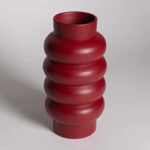 Handmade vase "Loop burgundia" - 28cm