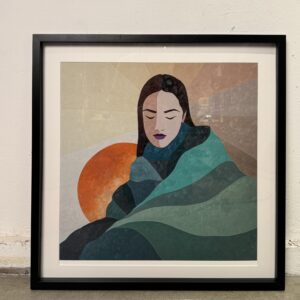 Signed print of Anna Kõuhkna's painting ''Peace'' 60x60