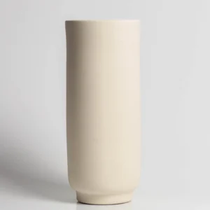 Handmade vase "Sleek - Sand" - 28 cm