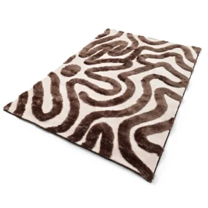 Soft pile rug Akaba - brown/light pink 160x230