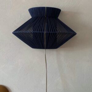 Handcrafted Wall Light Japandia Blue