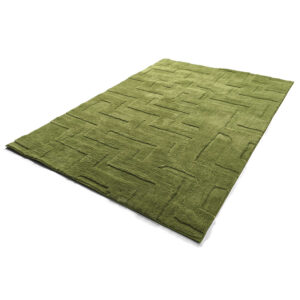 Soft textured rug Tripoli - green