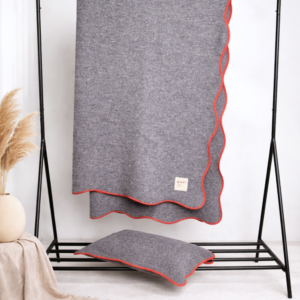 Wool Bedspread Stone by Matí