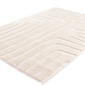 Rug Elvira by MATÍ – Off-white plush pile