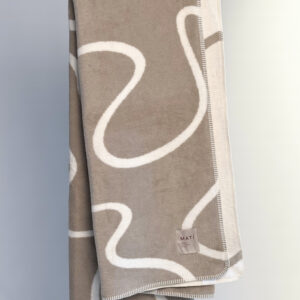 Cotton blend throw Linea by Matí – beige