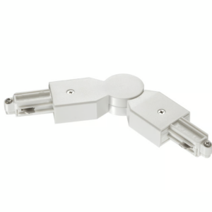 Track connector Link system 1F adjustable - White