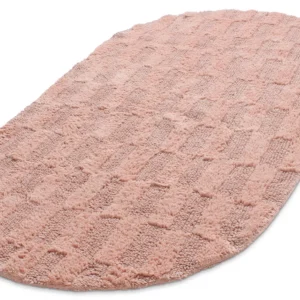 Oval bath mat Bevin – pink