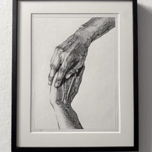 Signed print of Rimo Lausmaa's drawing "Still Friends" A3