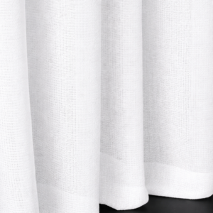 Bouclé fabric sheer curtain Solea - snow white 150x250