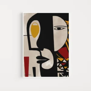 Framed print Isabella Pistillo “Abstract Face” 70×100