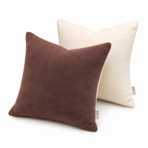Cotton blend cushion cover Affogato by Matí