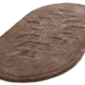 Oval bath mat Gertie – brown