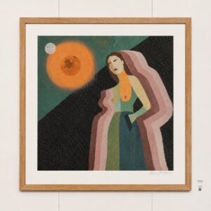 Signed reproduction of Anna Kõuhkna’s painting "Chooce" 60×60
