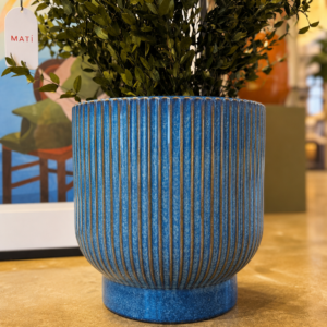 Ceramic Plant Pot Palma – blue