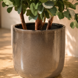 Ceramic Plant Pot Fumo – dark grey