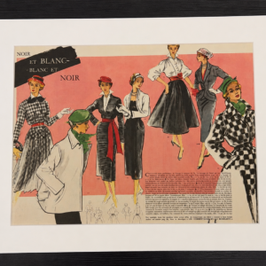 Vintage “Noir et Blanc Blanc et Noir 1952” poster 35×45
