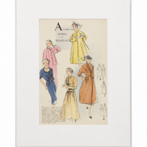 Vintage “Accord des Robes et manteaux” poster 30×40