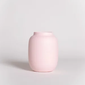 Handcrafted vase "Blanc 04 - light pink" - 15 cm