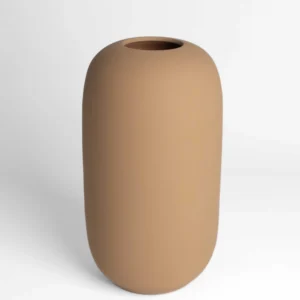 Handmade vase "Dune 45 light brown"- 25 cm