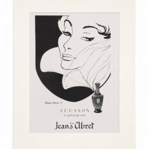 Vintage “Jeans Albret Ecusson 1955” poster 28×35