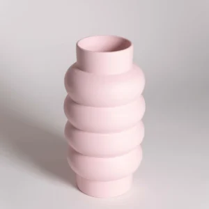 Handmade vase "Loop light pink" - 28 cm