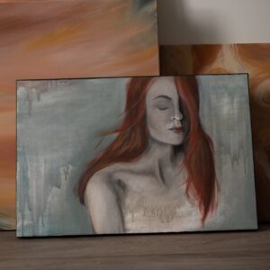 Acrylic on canvas "Parem pool" by Eliise Tikka 40x60