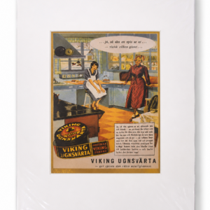 Vintage poster "Viking Ugnsvärta young women" 30x40