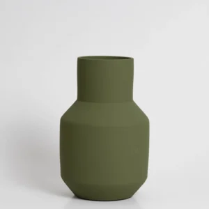 Handmade Vase "Sado - Olive Green" 23 cm